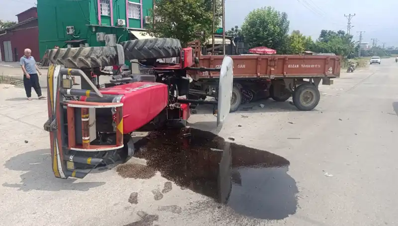 Traktör ile Otomobil Çarpıştı: Feci Kaza Sonrası İki Yaralı!