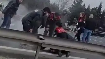 TEM Otoyolu’nda Zincirleme Kaza: 5 Yaralı, Dört Polis Arasında