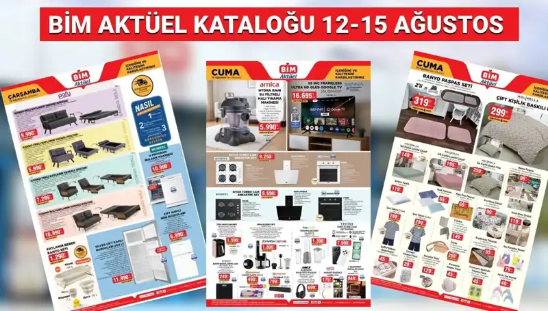 BİM’in 12-15 Ağustos Aktüel Kataloğunda Neler Var? Yeni Ürünler Sizi Bekliyor!